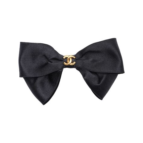 hair clips chanel|chanel bow tie for hair.